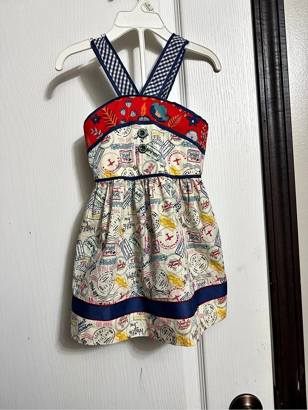 Matilda Jane Girls Size 6 Printed Mini Dress